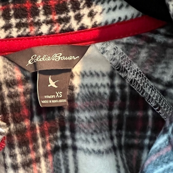 Eddie Bauer Plaid Fleece - Picture 4 of 9